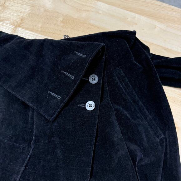 RTA NWT Margot Velvet High Rise Foldover Waist Pant Corpus Black Size S *Flaw* - Picture 8 of 13